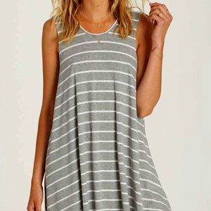 Gray & White Stripe Top Size 1X By La Vanya